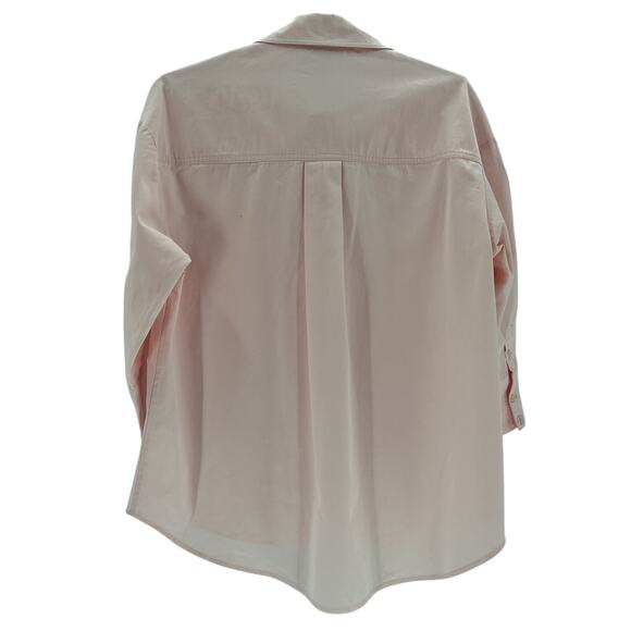 Anine Bing 'Mika' Pink Cotton Oversized Shirt Size S / P - Picture 2 of 3